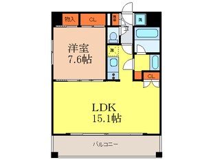 レジディア江坂の物件間取画像